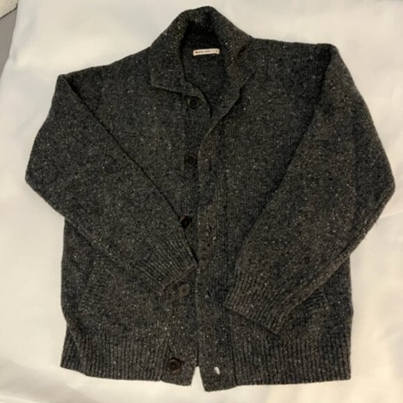 Marine Layer Other - Marine Layer Wool Collared Cardigan Sweater Deep Grey Size S NWOT